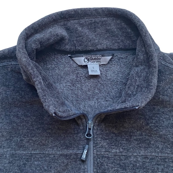 Gander Mountain Guide Series Men's Grey Fleece Full Zip Vest Size Large - Picture 2 of 9